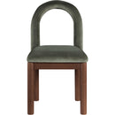 Meridian Conrad Green Velvet Dining Chair IMAGE 3