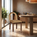 Meridian Conrad Saddle Velvet Dining Chair IMAGE 2