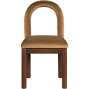 Meridian Conrad Saddle Velvet Dining Chair IMAGE 3