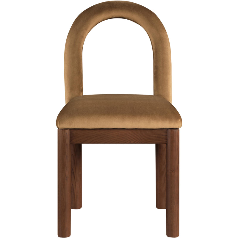 Meridian Conrad Saddle Velvet Dining Chair IMAGE 3
