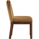 Meridian Conrad Saddle Velvet Dining Chair IMAGE 4