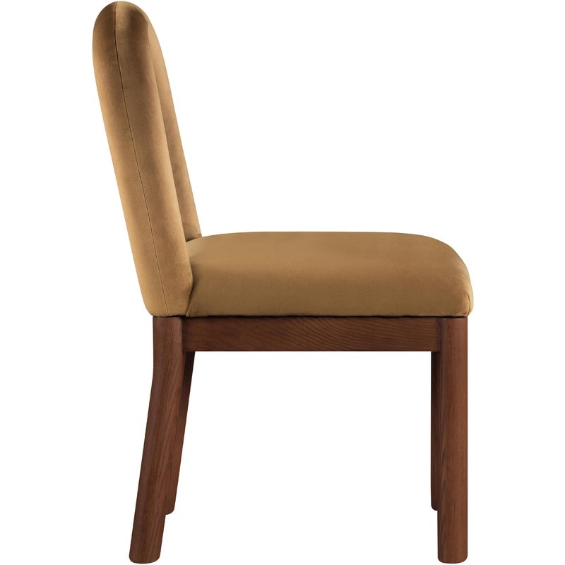 Meridian Conrad Saddle Velvet Dining Chair IMAGE 4