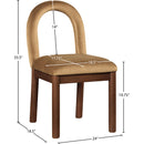 Meridian Conrad Saddle Velvet Dining Chair IMAGE 8