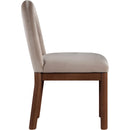 Meridian Conrad Taupe Velvet Dining Chair IMAGE 4