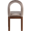 Meridian Conrad Taupe Velvet Dining Chair IMAGE 5