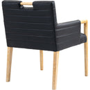 Meridian Aimee Black Vegan Leather Dining Arm Chair IMAGE 6