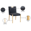 Meridian Aimee Black Vegan Leather Dining Side Chair IMAGE 10