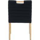 Meridian Aimee Black Vegan Leather Dining Side Chair IMAGE 5