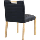 Meridian Aimee Black Vegan Leather Dining Side Chair IMAGE 6