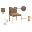 Meridian Aimee Brown Vegan Leather Dining Side Chair IMAGE 10