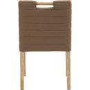 Meridian Aimee Brown Vegan Leather Dining Side Chair IMAGE 5