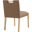 Meridian Aimee Brown Vegan Leather Dining Side Chair IMAGE 6