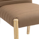 Meridian Aimee Brown Vegan Leather Dining Side Chair IMAGE 7