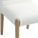 Meridian Aimee Cream Vegan Leather Dining Side Chair IMAGE 6