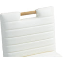 Meridian Aimee Cream Vegan Leather Dining Side Chair IMAGE 7