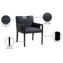 Meridian Aimee Black Vegan Leather Dining Arm Chair IMAGE 9
