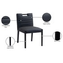 Meridian Aimee Black Vegan Leather Dining Side Chair IMAGE 10