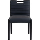 Meridian Aimee Black Vegan Leather Dining Side Chair IMAGE 3
