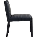 Meridian Aimee Black Vegan Leather Dining Side Chair IMAGE 4
