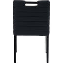 Meridian Aimee Black Vegan Leather Dining Side Chair IMAGE 5