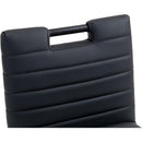 Meridian Aimee Black Vegan Leather Dining Side Chair IMAGE 8