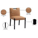 Meridian Aimee Cognac Vegan Leather Dining Side Chair IMAGE 10