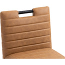 Meridian Aimee Cognac Vegan Leather Dining Side Chair IMAGE 8