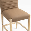 Meridian Aimee Brown Vegan Leather Counter Stool IMAGE 7