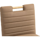 Meridian Aimee Brown Vegan Leather Counter Stool IMAGE 8