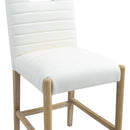 Meridian Aimee Cream Vegan Leather Counter Stool IMAGE 7