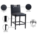 Meridian Aimee Black Vegan Leather Counter Stool IMAGE 10