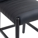 Meridian Aimee Black Vegan Leather Counter Stool IMAGE 7