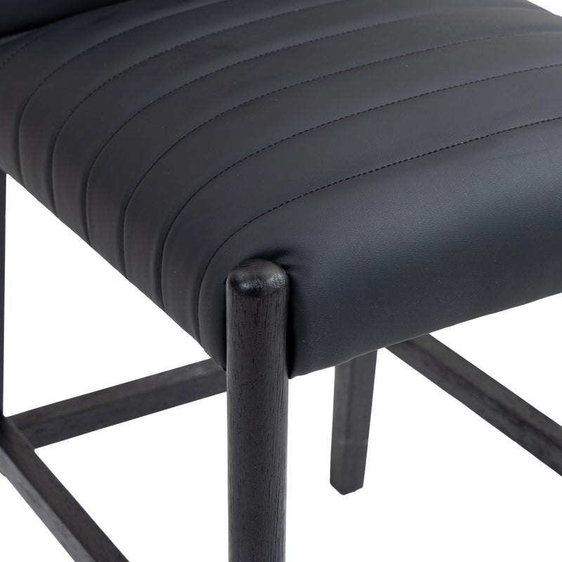 Meridian Aimee Black Vegan Leather Counter Stool IMAGE 7