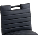 Meridian Aimee Black Vegan Leather Counter Stool IMAGE 8