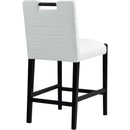 Meridian Aimee Cream Vegan Leather Counter Stool IMAGE 6