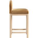 Meridian Conrad Saddle Velvet Counter Stool IMAGE 4