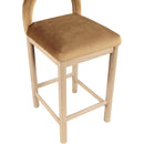Meridian Conrad Saddle Velvet Counter Stool IMAGE 7