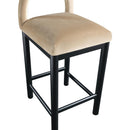 Meridian Conrad Beige Velvet Counter Stool IMAGE 7
