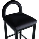 Meridian Conrad Black Velvet Counter Stool IMAGE 6