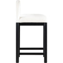 Meridian Conrad Cream Velvet Counter Stool IMAGE 4