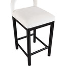 Meridian Conrad Cream Velvet Counter Stool IMAGE 7