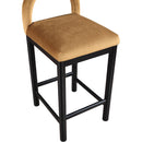 Meridian Conrad Saddle Velvet Counter Stool IMAGE 7