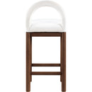 Meridian Conrad Cream Velvet Counter Stool IMAGE 5