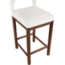 Meridian Conrad Cream Velvet Counter Stool IMAGE 7