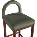 Meridian Conrad Green Velvet Counter Stool IMAGE 6