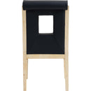 Meridian Gwendolyn Black Vegan Leather Dining Side Chair IMAGE 5