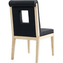 Meridian Gwendolyn Black Vegan Leather Dining Side Chair IMAGE 6