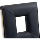 Meridian Gwendolyn Black Vegan Leather Dining Side Chair IMAGE 8