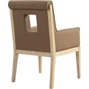 Meridian Gwendolyn Brown Vegan Leather Dining Arm Chair IMAGE 6