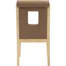 Meridian Gwendolyn Brown Vegan Leather Dining Side Chair IMAGE 5